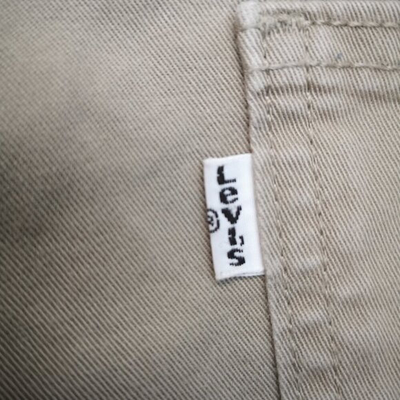 Levi's Men's Size 30/32 Slim Straight Beige Cotton Blend Casual Pants - Picture 10 of 14